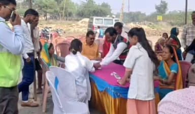 पड़वा: फेयर माइंस कार्बन कंपनी ने राजहरा कोलियरी के मध्य विद्यालय में लगाया मुफ्त स्वास्थ्य जांच शिविर