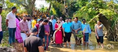 कोरची: बेडगांव जवळ उन्हाळ्यात जनावरांना पिण्यासाठी पाण्याची सोय व्हावी म्हणून ९०० चूंगडीचा बंधारा बांधत पाणी अडविले