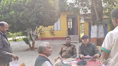 चौसा: चौसा मुख्यालय में अधिकारियों ने ज़मीन संबंधित दो मामलों की सुनवाई की