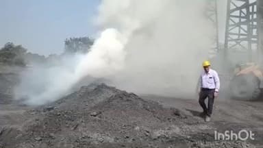 जैतपुर: एसईसीएल बघवार अंडरग्राउंड माइन्स में कोयले में लगी आग, बुझाने में जुटी टीम