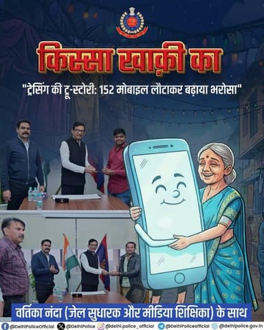 🚨दिल्ली पुलिस पॉडकास्ट, #किस्सा_खाकी_का के इस अंक में सुनिए, पुलिस द्वारा बरामद किए गए खोए/चुराए मोबाइल फ़ोन उनके मालिको...