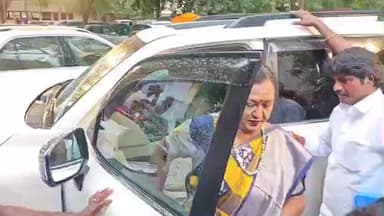 திருப்பத்தூர்: மதுரை–கோயமுத்தூர் வந்தேபாரத், மெட்ரோ ரயில் திட்டம், SIR பணிச்சுமை குறித்து பிரேமலதா விஜயகாந்த் திருப்பத்தூரில் விளக்கம்