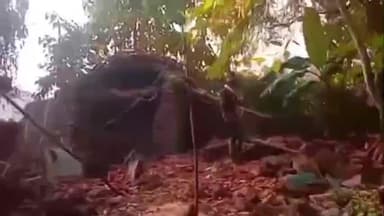 सिरमौर: रीवा: सिरमौर में गरीब का कच्चा घर ढहा, परिवार बेघर, प्रशासन नदारद