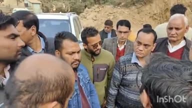 मंडी: मंडी-सदर विधायक अनिल शर्मा और NHAI, राजस्व, जलशक्ति व बिजली विभाग की संयुक्त टीम ने NH-003 का किया निरीक्षण