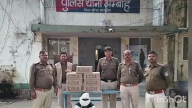 अंबाह: अम्बाह पुलिस की बड़ी कार्रवाई: थरा गांव से 07 पेटी अवैध देशी शराब ज़ब्त