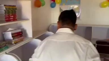 दावथ: सहीनाव पंचायत सरकार भवन पर लाइब्रेरी का उद्घाटन बीडीओ विकास कुमार ने किया