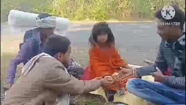 घंसौर: 12 साल की बालिका अपने पिता के साथ मां नर्मदा की परिक्रमा के लिए निकली