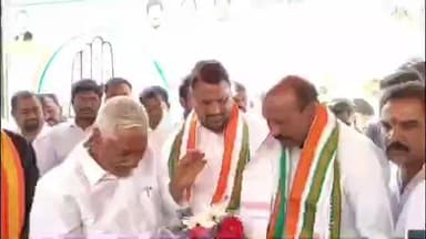 ఇబ్రహీంపట్నం: జిల్లా కాంగ్రెస్ అధ్యక్షులుగా నియమితులైన నందయ్యకు అభినందన సభ:పాల్గొన్న మంత్రి లక్ష్మణ్ కుమార్, మాజీ మంత్రి జీవన్ రెడ్డి