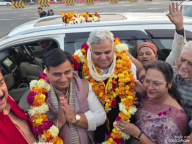 उच्चैन: प्रदेश कांग्रेस कमेटी राजस्थान के अध्यक्ष श्री गोविंद सिंह जी डोटासरा का भरतपुर आगमन पर लुधावाई टोल पर किया गया स्वागत