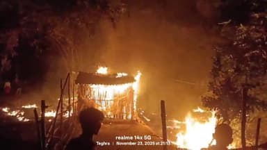 मंसूरचक: समसा एक पंचायत के वार्ड संख्या 4 में आग लगने से ग्रामीण सहमे, ग्रामीणों ने आग पर काबू पाया