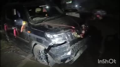 चन्द्रपुरा: गायात्री कॉलोनी में टायर फटने से स्कॉर्पियो क्षतिग्रस्त, चालक बाल-बाल बचा