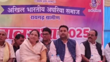 खरसिया: खरसिया विधायक उमेश पटेल ने रेगड़ा की 'बालसभा 2025' में भरी ऊर्जा