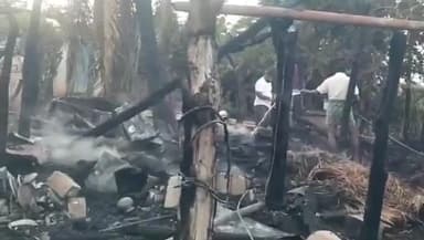 వెంకటాపుర్: నల్లగుంట గ్రామంలో ప్రమాదవశాత్తు ఇల్లు దగ్ధం