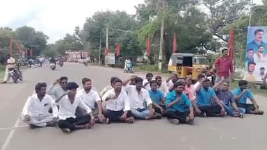 திருத்தணி: திருவாலங்காடு அரசு ஆரம்ப சுகாதார நிலையத்தை கண்டித்து நாம் தமிழர் கட்சியினர் சாலை மறியல்