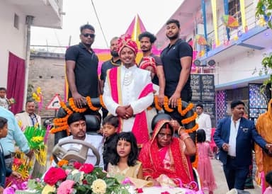 #अनोखा_शादी_बिहार_में_पहली_बार_y_प्लस_सुरक्षा_की_तरह_गार्ड #marriage #ypluse #zplus