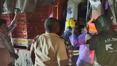 வேடசந்தூர்: காக்கா தோப்பூர் பிரிவில் இரண்டு லாரிகள் மோதி கொண்டதில் டிரைவர் படுகாயம்