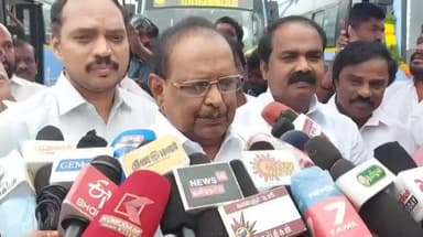 புதுக்கோட்டை: விஜய் தற்குறியாக பேசுகிறார் எந்த சவாலையும் திமுக சமாளிக்கும் அமைச்சர் ரகுபதி பேருந்து நிலையத்தில் பேட்டி