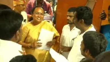 வேலூர்: மகிமண்டலம் பகுதியில் அரசு கல்குவாரி அமைக்க எதிர்ப்பு தெரிவித்து மகிமண்டலம் கிராம மக்கள் அதிமுக வினருடன் வந்து சத்துவாச்சாரி ஆட்சியர் அலுவலகத்தில் மனு