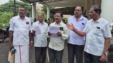 கடலூர்: நெல் உலர்த்தும் சிமெண்ட் களத்தை இடிப்பதற்கு எதிர்ப்பு தெரிவித்து ஆட்சியரிடம் மனு