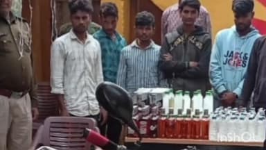 चिरैया: पचपकरी पुलिस ने 159 बोतल नेपाली और अंग्रेजी शराब के साथ 6 तस्करों को किया गिरफ्तार