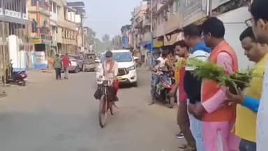 খড়গপুর ১: উত্তরপ্রদেশের সমবায় মন্ত্রী জে.পি.এস রাঠোরকে খড়গপুরে স্বাগত জানালো জেলা বিজেপি