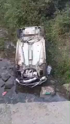 हाटपिपल्या: अरलावदा में मवेशी को बचाने के प्रयास में कार अनियंत्रित होकर पुल से नीचे गिरी