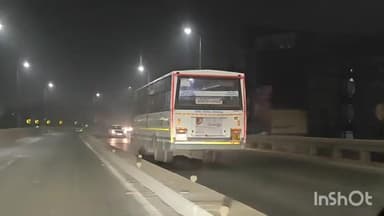 રિંગરોડ ખાતે બ્રિજ પર રોંગ સાઈડ પર GSRTC બસ હંકારતો વિડિઓ વાયરલ