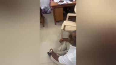 கோவை வடக்கு: வடக்கு தாசில்தார் அலுவலகத்தில் உள்ளே அமர்ந்து தர்ணா போராட்டத்தில் ஈடுபட்ட பாஜகவினர்