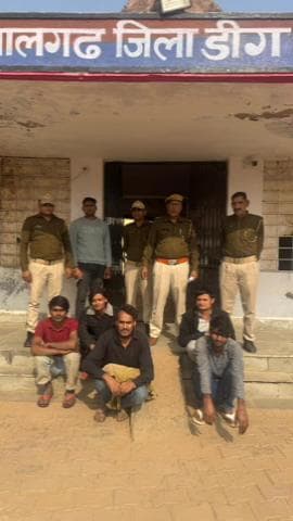 पहाड़ी: गोपालगढ़ पुलिस ने 5 साइबर ठगों को किया गिरफ्तार, बरामद किए चार मोबाइल फोन और एक एटीएम कार्ड