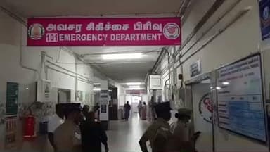 கடையநல்லூர்: துரைச்சாமிபுரம் பகுதியில் தனியா பேருந்து நேருக்கு நேர் மோதிய விபத்து