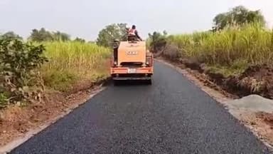 મહુવા: રૂ.૫૦ લાખના ખર્ચે નરડાથી આમચક તરફના રસ્તાની કામગીરી પ્રગતિ હેઠળ