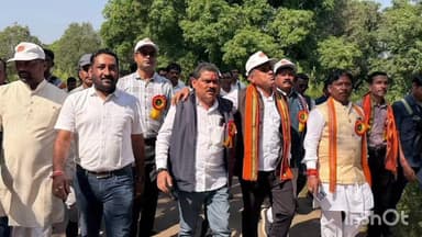 बास्तानार: चित्रकोट विधायक विनायक गोयल ने रन फॉर यूनिटी पदयात्रा में लिया हिस्सा