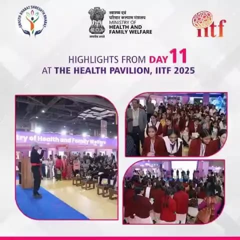 Today, the Health Pavilion at #IITF2025 turned into a wonderland of discovery for schoolchildren!