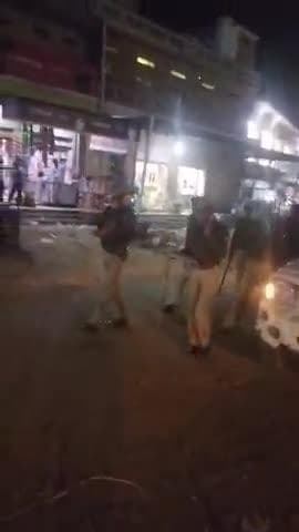 ओसियां: आऊ कस्बे में भोजासर थाना पुलिस ने की पैदल गश्त