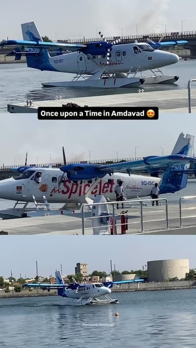Remember the Iconic Moment the Sea Plane Came to the Riverfront?
#seaplane #sabarmati #sabarmatiriverfront #riverfronta...