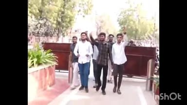 ઘાટલોડિયા: ગુજરાત યુનિવર્સિટી ખાતે પેપર છબરડા મામલે ABVP દ્વારા વિરોધ