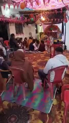 श्रीमद् भागवत महापुराण कथा का आज आठवें दिन का समापन आरती समारोह