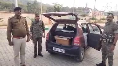 बेलहर: कांवरिया पथ शिवलोक के पास ऑल्टो कार से 831 बोतल प्रतिबंधित कफ सिरप बरामद, चालक गिरफ्तार, कार जब्त