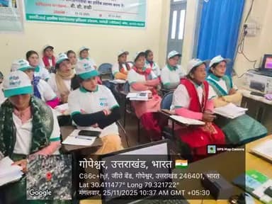 SHG training in Gopeshwar, district Chamoli