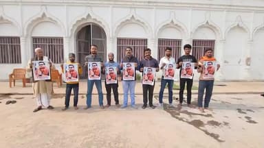 हथुआ: हथुआ में समर्थकों ने विधायक अमरेंद्र पाण्डेय के भतीजे मुकेश पाण्डेय के जल्द स्वस्थ होने की कामना की