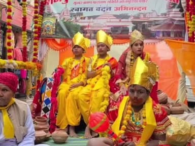 पचोर: पचोर में रामकथा लक्ष्मी नारायण महायज्ञ से पहले निकली कलश यात्रा, समापन पर 7 कन्याओं का होगा निशुल्क विवाह