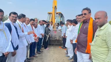 जाफराबाद: आरदखेडा येथे अमृत सरोवर गाव तलावाच्या कामाचे आमदार संतोष पाटील दानवे यांच्या हस्ते करण्यात आले उद्घाटन