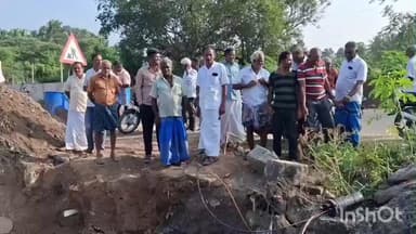 அன்னூர்: பொகலூரில் சாலை விரிவாக்கத்துக்காக விவசாய பயன்பாட்டில் உள்ள அவிநாசி அத்திக்கடவு திட்ட குழாய் உடைக்கப்பட்டதால் விவசாயிகள் வாக்குவாதம்