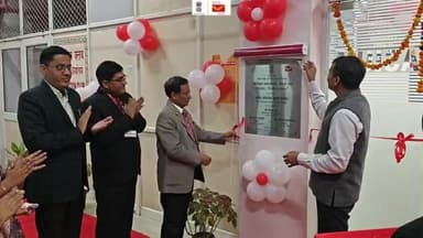 मेघदूत भवन के निम्नतल में स्थित व्यायामशाला का उद्घाटन