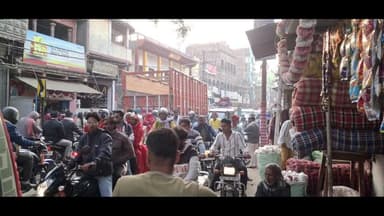 आंदर: आंदर बाजार में लगा भीषण जाम, घंटों तक लोग रहे परेशान