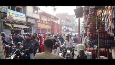 आंदर: आंदर बाज़ार में लगा भीषण जाम, घंटों तक लोग रहे परेशान