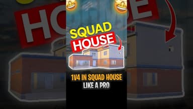 1v4 in Squad House Like a Pro🔥#bgmitips #bgmi2025 #bgmitricks #squadhousefight #bgmigameplay
