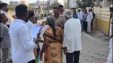 வேளச்சேரி: பள்ளிக்கரணை 189 ஆவது வார்டு பகுதியில் நாலு ஏக்கர் நிலத்துக்கு இருதரப்பு மோதல் காவல் நிலையத்தில் போலீசார் முன்னிலையில் பேச்சுவார்த்தை