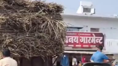 रुधौली: रुधौली थाना क्षेत्र में ओवरलोड गन्ना लदे वाहनों से राहगीर परेशान, दुर्घटनाओं को दे रहे दावत
