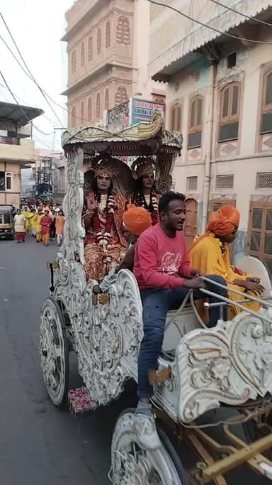 बीकानेर में राम जानकी विवाह
भगवान राम की बारात शहर की गलियों से निकली जनक पूरी में होगा बारात का जोरदार स्वागत